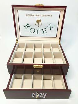 Rolex President Watch Display Box / Case Holds 20 watches