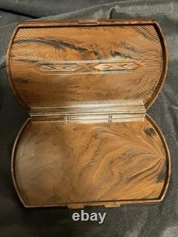 Rolex Vintage Plastic Box Wood Tone Display Case Storage Box