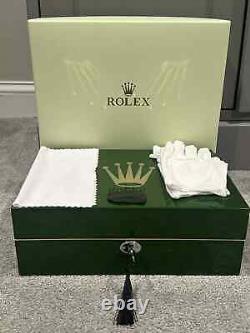 Rolex Watch Box Case Storage Multi 10 Watch Green Display