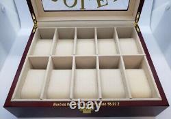 Rolex watch display case 10 pieces storage collection box for display in store