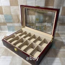 Rolex watch display case 12 pieces storage collection box for collectors