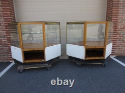 SHOW CASE Vintage 1950's Jewelry Store MID CENTURY MODERN A PAIR