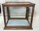 Small Old Antique Oak Counter Top Showcase Display Case General Country Store