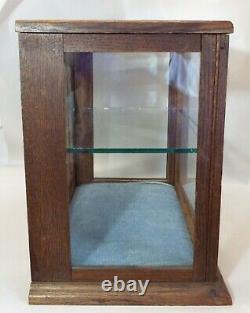 SMALL Old Antique Oak Counter Top SHOWCASE DISPLAY CASE General Country Store