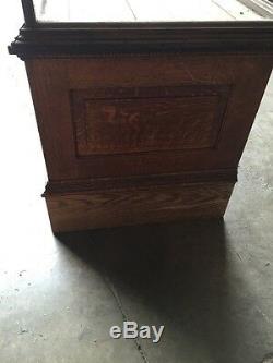 Sc 14 Antique Store Counter With Display CaseOak