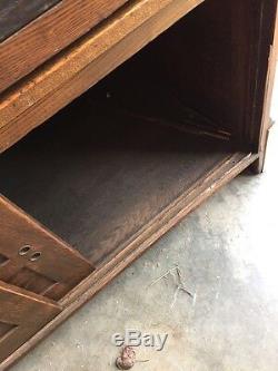 Sc 14 Antique Store Counter With Display CaseOak