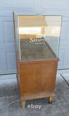 Sheaffers Antique Oak Store Pen Display Case Local Pickup Only