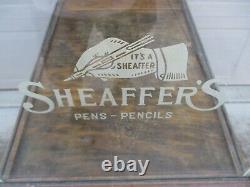 Sheaffers Antique Oak Store Pen Display Case Local Pickup Only