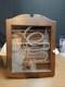 Sherlock Holmes Wooden Tobacco Pipe Display Case Storage Cabinet With Etched Glass