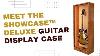 Shop For The Best Guitar Display Case The Showcase Deluxe Led Light Mahogany Made In Usa