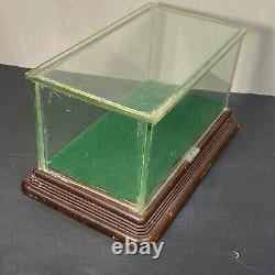 Small Antique Wood Glass Store Display Case Showcase Box