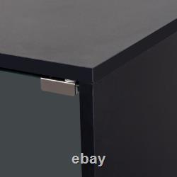 Sneaker Display Case with RGB LED Light, 4-Tier Stackable Shoe Storage Box