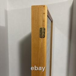 Solid Wood Display Case With Glass Door Minifigs Golf Balls Diecast Cars Toys