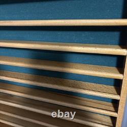 Solid Wood Display Case With Glass Door Minifigs Golf Balls Diecast Cars Toys