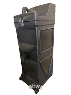 Square Display Hard Case with Wheels Heavy Duty Shipping Storage Case