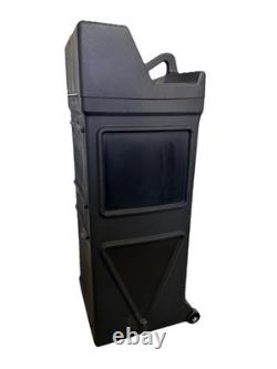 Square Display Hard Case with Wheels Heavy Duty Shipping Storage Case