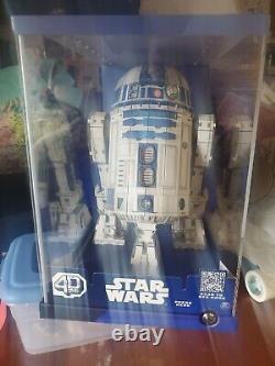 Star Wars Spin Master R2-d2 4d Model Rare Store Lighted Display Case