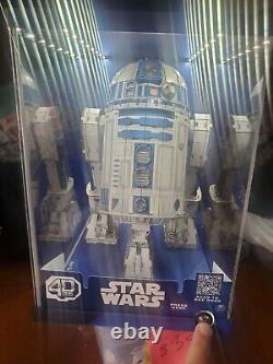 Star Wars Spin Master R2-d2 4d Model Rare Store Lighted Display Case