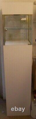 Store Display Fixtures NEW 75H FINELINE MUSEUM SQUARE TOWER DISPLAY CASE