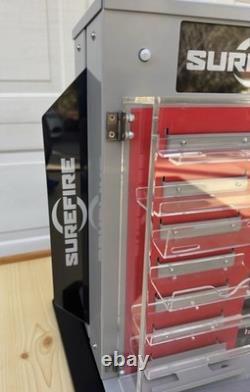 SureFire Gun ShowithStore Illuminated Rotating Display Case For Optics, Flashlight