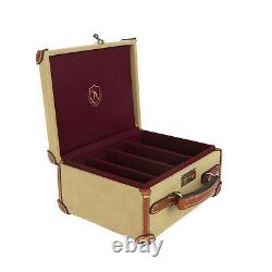 TOURBON Handmade Ammo Box Vintage Shell Boxes Storage Lockable Display Case