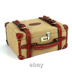 TOURBON Handmade Ammo Box Vintage Shell Boxes Storage Lockable Display Case