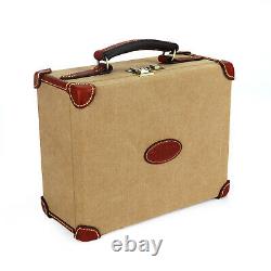 TOURBON Handmade Ammo Box Vintage Shell Boxes Storage Lockable Display Case