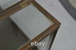 Tin glass display case store candy cookies misc 12 x 7 old original 19th c