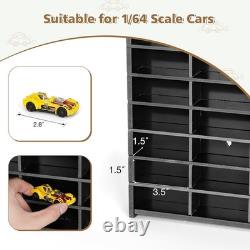 Toy Car Storage Display Case, 72 Slots Model Car Display Shelf for 1/64 Scale
