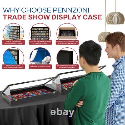 Trade Show Display Case Portable Baseball Card Display- Jewelry Case -Lockable