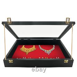 Trade Show Display Case Small Tabletop Card Display Case Jewellery Case Black