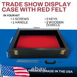 Trade Show Display Case Small Tabletop Card Display Case Jewellery Case Black