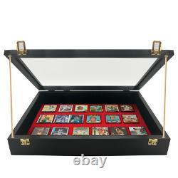 Trade Show Display Case Small Tabletop Card Display Case Jewellery Case Black