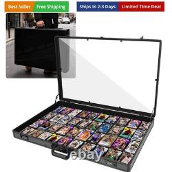 Trading Card Display Case 34x22 Aluminum Display Case with 2 Password Lock