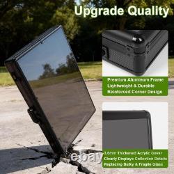 Trading Card Display Case 34x22 Aluminum Display Case with 2 Password Lock