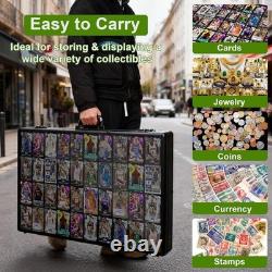 Trading Card Display Case 34x22 Aluminum Display Case with 2 Password Lock