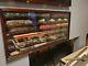 Train Display Case Ho N Z Car 1/64 Model Toy Matchbox Mahogany Wall Rack Cabinet