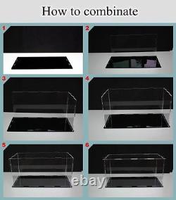 Transparent Acrylic Display Box Dustproof Action Figure Storage Case Assembled