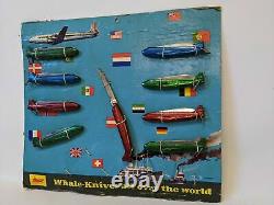 ULTRA RARE Vintage 1930's The Flying Whale Pocket Knifes Store Display (Germany)