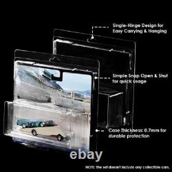US Display Case Storage Clamshell Protector For 164 Team Transport Diecast Cars
