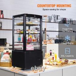 Uimoso Refrigerated Display Case for Bakery, 3 cu ft/85L, 3-Tier Storage