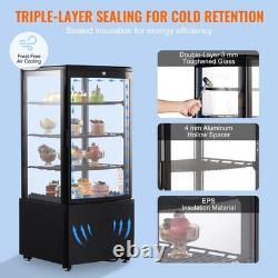 Uimoso Refrigerated Display Case for Bakery, 3 cu ft/85L, 3-Tier Storage