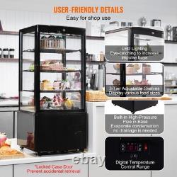 Uimoso Refrigerated Display Case for Bakery, 3 cu ft/85L, 3-Tier Storage