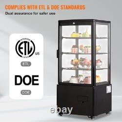 Uimoso Refrigerated Display Case for Bakery, 3 cu ft/85L, 3-Tier Storage