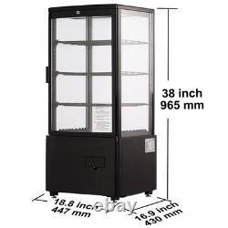Uimoso Refrigerated Display Case for Bakery, 3 cu ft/85L, 3-Tier Storage