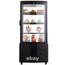 Uimoso Refrigerated Display Case for Bakery, 3 cu ft/85L, 3-Tier Storage
