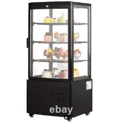 Uimoso Refrigerated Display Case for Bakery, 3 cu ft/85L, 3-Tier Storage