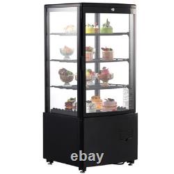 Uimoso Refrigerated Display Case for Bakery, 3 cu ft/85L, 3-Tier Storage