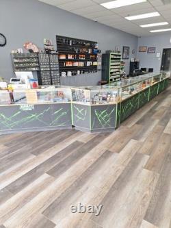 Unique L SHAPED DISPLAY Cases With Storage On Back Side