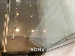 Used Glass Tower Display Showcase 15 shelf levels Store Fixture+Lights+Locking